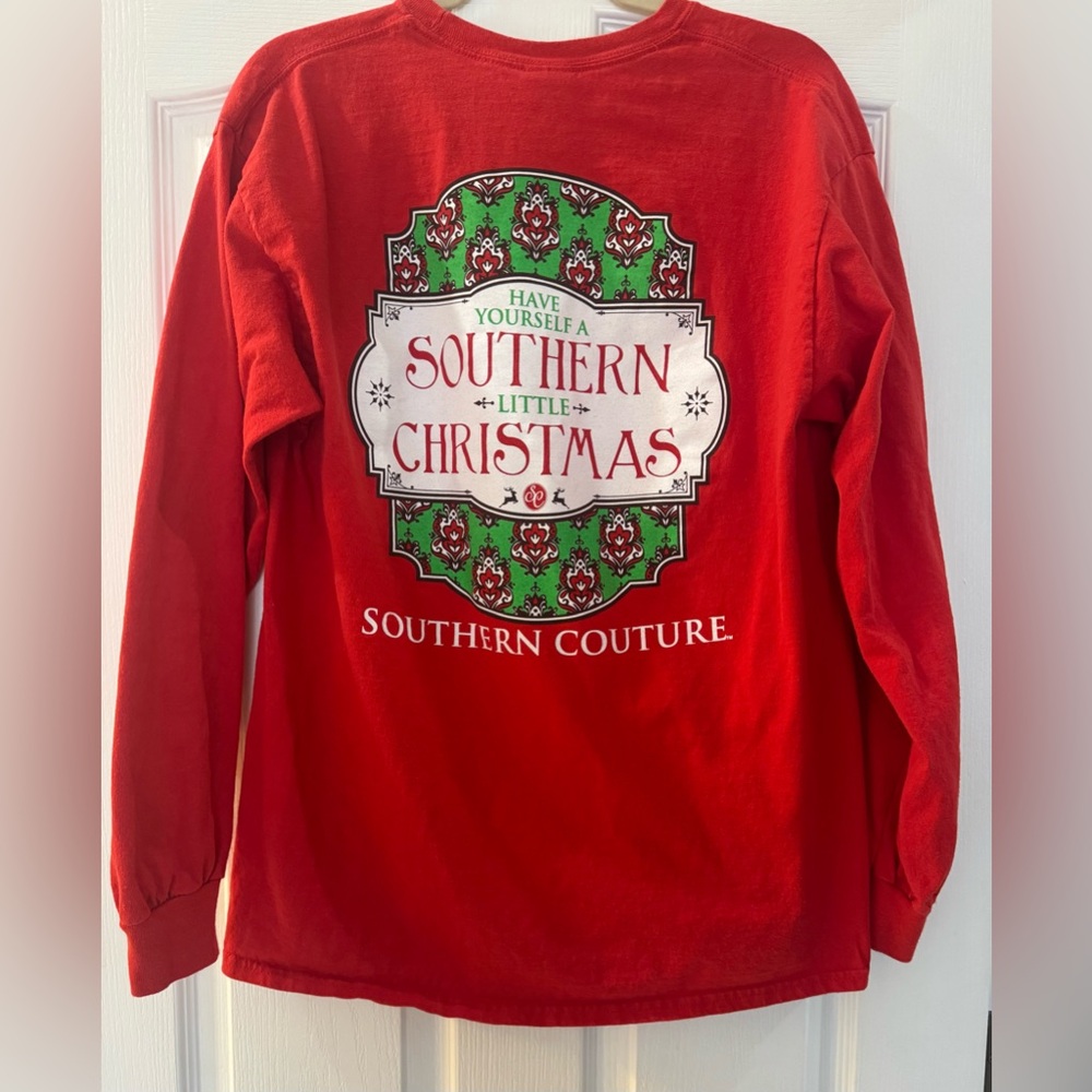 Women’s Southern Couture Merry Christmas shirt L